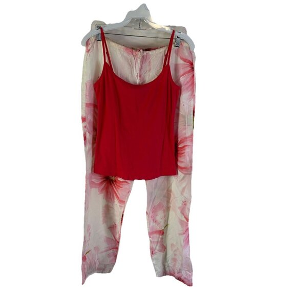 Victoria's Secret Other - VTG Y2K Victorias Secret Cotton Floral Pajama Set Pants Cami Shirt